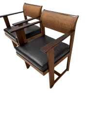 Two Art Deco Modernist Armchairs by Anton Lucas for N.V. Meubelkunst, 1920s